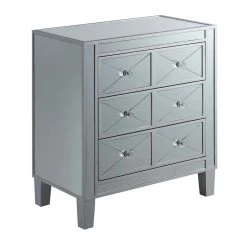 Gold Coast Betty B Mirrored End Table by Convenience Concepts