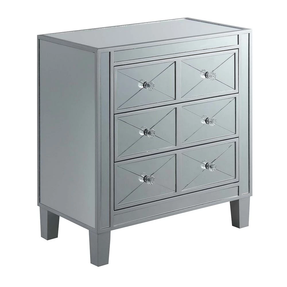 Gold Coast Betty B Mirrored End Table by Convenience Concepts 3 Gold Coast Betty B Mirrored End Table by Convenience Concepts