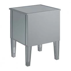 Gold Coast Mirrored 3-Drawer End Table by Convenience Concepts 15 Gold Coast Mirrored 3-Drawer End Table by Convenience Concepts -Cheap Convenience Concepts Store mirror silver convenience concepts end side tables u12 196 66 1000