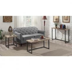 Laredo 43 in. Natural/Black Standard Rectangle Wood Console Table by Convenience Concepts -Cheap Convenience Concepts Store natural and black convenience concepts console tables u12 122 31 1000