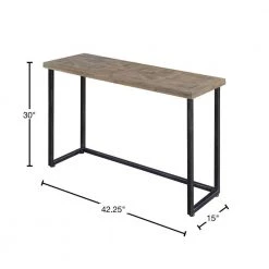 Laredo 43 in. Natural/Black Standard Rectangle Wood Console Table by Convenience Concepts -Cheap Convenience Concepts Store natural and black convenience concepts console tables u12 122 40 1000