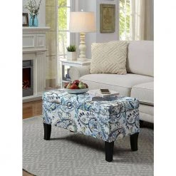 Designs4Comfort Winslow Paisley Storage Ottoman by Convenience Concepts -Cheap Convenience Concepts Store paisley convenience concepts ottomans r9 202 31 1000