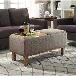 Brentwood Sandstone Storage Ottoman by Convenience Concepts -Cheap Convenience Concepts Store sandstone convenience concepts ottomans 143900 31 1000