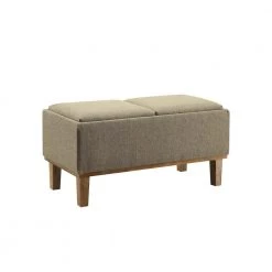 Brentwood Sandstone Storage Ottoman by Convenience Concepts