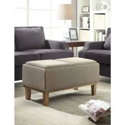 Brentwood Sandstone Storage Ottoman by Convenience Concepts -Cheap Convenience Concepts Store sandstone convenience concepts ottomans 143900 c3 1000