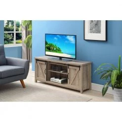 Blake 52 in. Sandstone Particle Board TV Stand Fits TVs Up to 55 in. with Storage Doors by Convenience Concepts -Cheap Convenience Concepts Store sandstone melamine convenience concepts tv stands r4 0411 31 1000