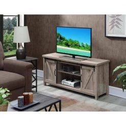 Blake 52 in. Sandstone Particle Board TV Stand Fits TVs Up to 55 in. with Storage Doors by Convenience Concepts -Cheap Convenience Concepts Store sandstone melamine convenience concepts tv stands r4 0411 4f 1000