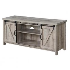 Blake 52 in. Sandstone Particle Board TV Stand Fits TVs Up to 55 in. with Storage Doors by Convenience Concepts