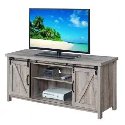Blake 52 in. Sandstone Particle Board TV Stand Fits TVs Up to 55 in. with Storage Doors by Convenience Concepts -Cheap Convenience Concepts Store sandstone melamine convenience concepts tv stands r4 0411 c3 1000