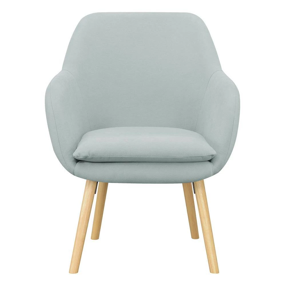 Charlotte Sea Foam Blue Fabric Upholstery Arm Chair by Convenience Concepts 10 Charlotte Sea Foam Blue Fabric Upholstery Arm Chair by Convenience Concepts - Image 8