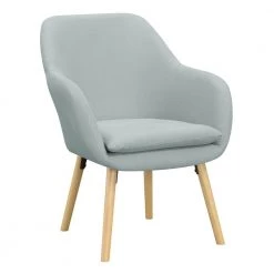 Charlotte Sea Foam Blue Fabric Upholstery Arm Chair by Convenience Concepts