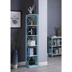 63.75 in. Sea Foam Wood 6-shelf Corner Bookcase with Open Storage by Convenience Concepts 9 63.75 in. Sea Foam Wood 6-shelf Corner Bookcase with Open Storage by Convenience Concepts -Cheap Convenience Concepts Store sea foam convenience concepts bookcases bookshelves s20 327 31 1000