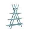 59 in. Sea Foam Wood 4-shelf Ladder Bookcase with Open Back by Convenience Concepts 2 59 in. Sea Foam Wood 4-shelf Ladder Bookcase with Open Back by Convenience Concepts -Cheap Convenience Concepts Store sea foam convenience concepts bookcases bookshelves s20 328 64 1000