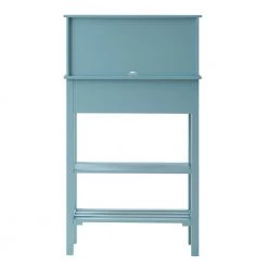 Designs2Go 27.5 in. Rectangle Sea Foam MDF 1 Drawer Writing Desk with Shelf Storage by Convenience Concepts -Cheap Convenience Concepts Store sea foam non lead paint convenience concepts writing desks s20 253 66 1000