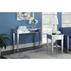 Gold Coast Silver Mirrored End Table by Convenience Concepts 11 Gold Coast Silver Mirrored End Table by Convenience Concepts -Cheap Convenience Concepts Store silver mirror convenience concepts end side tables u12 167 31 1000