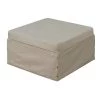 Designs4Comfort Soft Beige Fabric Folding Ben Ottoman by Convenience Concepts