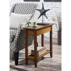 American Heritage Walnut Flip Top End Table by Convenience Concepts -Cheap Convenience Concepts Store walnut convenience concepts end side tables r6 261 31 1000