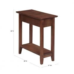 American Heritage Walnut Flip Top End Table by Convenience Concepts -Cheap Convenience Concepts Store walnut convenience concepts end side tables r6 261 40 1000