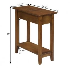 American Heritage Walnut Flip Top End Table by Convenience Concepts -Cheap Convenience Concepts Store walnut convenience concepts end side tables r6 261 c3 1000