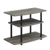 Designs2G0 31.5 in. Weathered Gray / Black TV Stand Fits up to 32 in. TV with 3-Tiers by Convenience Concepts 2 Designs2G0 31.5 in. Weathered Gray / Black TV Stand Fits up to 32 in. TV with 3-Tiers by Convenience Concepts -Cheap Convenience Concepts Store weathered gray black convenience concepts tv stands r5 271 64 1000