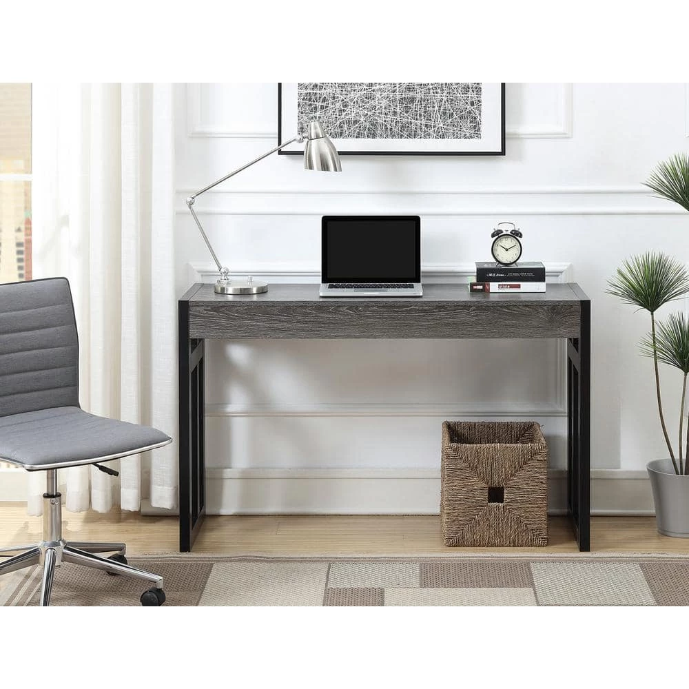 Monterey 50 in. Weathered Gray/Black Standard Rectangle Wood Console Table by Convenience Concepts 7 Monterey 50 in. Weathered Gray/Black Standard Rectangle Wood Console Table by Convenience Concepts - Image 5