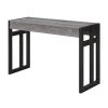Monterey 50 in. Weathered Gray/Black Standard Rectangle Wood Console Table by Convenience Concepts -Cheap Convenience Concepts Store weathered gray black frame convenience concepts console tables r4 0323 64 1000