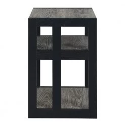 Monterey Weathered 24 in. H Gray and Black 3-Tier End Table by Convenience Concepts -Cheap Convenience Concepts Store weathered gray melamine black convenience concepts end side tables r4 0453 e1 1000