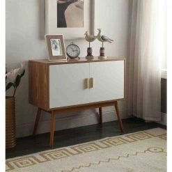 Olso 32 in. White/Natural Rectangle Wood Console Table with 2-Drawers by Convenience Concepts 11 Olso 32 in. White/Natural Rectangle Wood Console Table with 2-Drawers by Convenience Concepts -Cheap Convenience Concepts Store white and natural convenience concepts console tables 203199 31 1000
