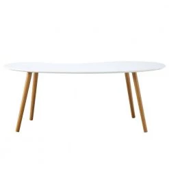 Oslo 48 in. White/Bamboo Large Specialty Wood Coffee Table by Convenience Concepts -Cheap Convenience Concepts Store white bamboo convenience concepts coffee tables s20 267 76 1000
