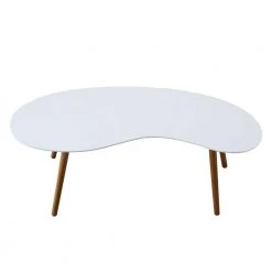 Oslo 48 in. White/Bamboo Large Specialty Wood Coffee Table by Convenience Concepts -Cheap Convenience Concepts Store white bamboo convenience concepts coffee tables s20 267 a0 1000