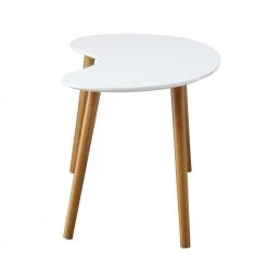 Oslo 48 in. White/Bamboo Large Specialty Wood Coffee Table by Convenience Concepts -Cheap Convenience Concepts Store white bamboo convenience concepts coffee tables s20 267 e1 1000