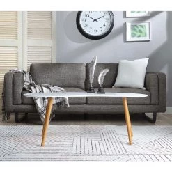 Oslo 48 in. White/Bamboo Large Specialty Wood Coffee Table by Convenience Concepts -Cheap Convenience Concepts Store white bamboo convenience concepts coffee tables s20 267 fa 1000