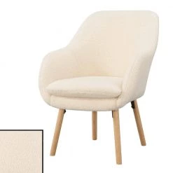 Take a Seat Charlotte Sherpa Polyester Wood Leg Accent Chair by Convenience Concepts -Cheap Convenience Concepts Store white convenience concepts accent chairs t1 117 44 1000