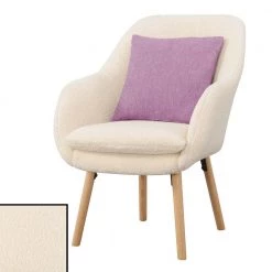 Take a Seat Charlotte Sherpa Polyester Wood Leg Accent Chair by Convenience Concepts -Cheap Convenience Concepts Store white convenience concepts accent chairs t1 117 c3 1000