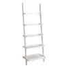 72 in. White Wood 5-shelf Ladder Bookcase with Open Back by Convenience Concepts -Cheap Convenience Concepts Store white convenience concepts bookcases bookshelves 8043391w 64 1000