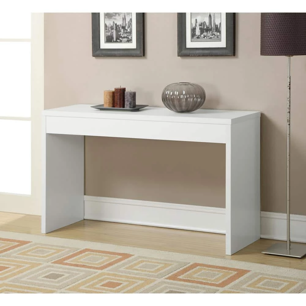 Northfield 48 in. White Rectangle Wood Console Table by Convenience Concepts 7 Northfield 48 in. White Rectangle Wood Console Table by Convenience Concepts - Image 5