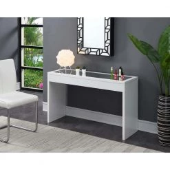 Northfield 48 in. White Standard Height Rectangular Mirror Top Console Table by Convenience Concepts 10 Northfield 48 in. White Standard Height Rectangular Mirror Top Console Table by Convenience Concepts -Cheap Convenience Concepts Store white convenience concepts console tables r4 0422 4f 1000