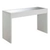 Northfield 48 in. White Standard Height Rectangular Mirror Top Console Table by Convenience Concepts -Cheap Convenience Concepts Store white convenience concepts console tables r4 0422 64 1000