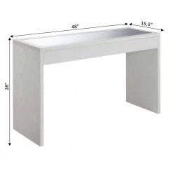Northfield 48 in. White Standard Height Rectangular Mirror Top Console Table by Convenience Concepts 9 Northfield 48 in. White Standard Height Rectangular Mirror Top Console Table by Convenience Concepts -Cheap Convenience Concepts Store white convenience concepts console tables r4 0422 c3 1000