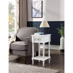 French Country White Khloe Deluxe Accent Table by Convenience Concepts 16 French Country White Khloe Deluxe Accent Table by Convenience Concepts -Cheap Convenience Concepts Store white convenience concepts end side tables r3 0213 44 1000