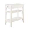 American Heritage White Three Tier End Table with Drawer by Convenience Concepts -Cheap Convenience Concepts Store white convenience concepts end side tables r6 182 64 1000
