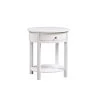 Classic Accents Cypress 24 in. White Standard Oval Wood End Table with 1-Drawer and Shelf by Convenience Concepts -Cheap Convenience Concepts Store white convenience concepts end side tables v2 102 64 1000