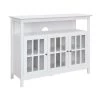 Big Sur 47.75 in White TV Stand Fits up to 53 in. TV with Cabinets and Shelf by Convenience Concepts 2 Big Sur 47.75 in White TV Stand Fits up to 53 in. TV with Cabinets and Shelf by Convenience Concepts -Cheap Convenience Concepts Store white convenience concepts tv stands r3 0216 64 1000