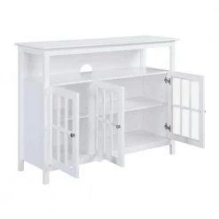 Big Sur 47.75 in White TV Stand Fits up to 53 in. TV with Cabinets and Shelf by Convenience Concepts -Cheap Convenience Concepts Store white convenience concepts tv stands r3 0216 77 1000
