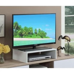 Designs2Go 23.75 White TV Stand Fits up to a 25 in. TV by Convenience Concepts -Cheap Convenience Concepts Store white convenience concepts tv stands r4 0228 31 1000