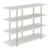 Designs2Go 47.25 in. White XL Highboy TV Stand fits TVs up to 50 in. with 4 Shelves by Convenience Concepts 2 Designs2Go 47.25 in. White XL Highboy TV Stand fits TVs up to 50 in. with 4 Shelves by Convenience Concepts -Cheap Convenience Concepts Store white convenience concepts tv stands r4 0556 64 1000