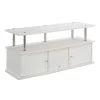 Designs2Go 47 in. White Composite TV Stand Fits TVs Up to 50 in. with Storage Doors by Convenience Concepts -Cheap Convenience Concepts Store white convenience concepts tv stands r5 201 64 1000