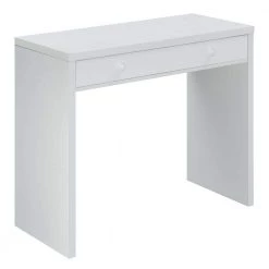 Northfield 36 in. White Rectangular 1-Drawer Writing Desk by Convenience Concepts