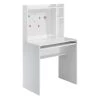 Designs2Go 31.5 in. Rectangle White Particle Board Student Computer Desk with Magnetic Bulletin Board and Shelves by Convenience Concepts -Cheap Convenience Concepts Store white convenience concepts writing desks r4 0580 64 1000