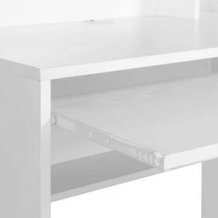 Designs2Go 31.5 in. Rectangle White Particle Board Student Computer Desk with Magnetic Bulletin Board and Shelves by Convenience Concepts -Cheap Convenience Concepts Store white convenience concepts writing desks r4 0580 77 1000